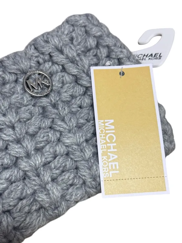 MICHAEL KORS Chunky Knit Headband OS Gray $58 Retail NWT - Image 3