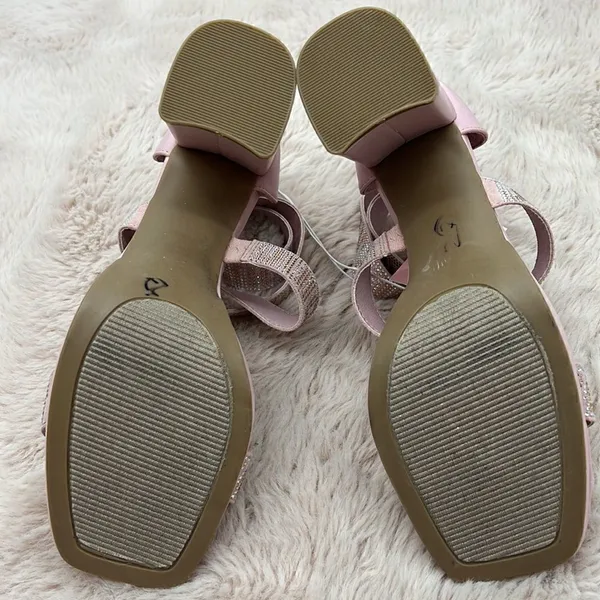 Juicy Couture blush Macarena strappy blocked heel sandals - Image 5