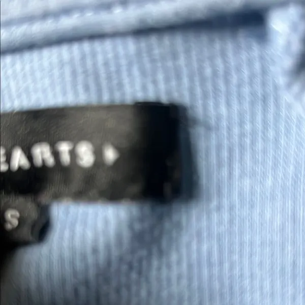 La Hearts Blue Cropped Mock Neck Jacket - Image 6