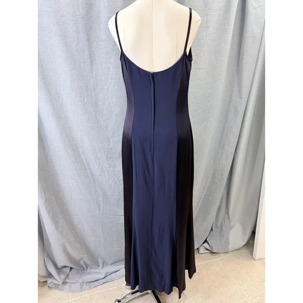 Jessica McClintock Gunne Sax Purple Navy Panel‎ Maxi 13/14 - Image 6