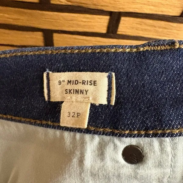 Madewell 9” High Rise Skinny Jeans‎ Size 32 Petite - Image 6
