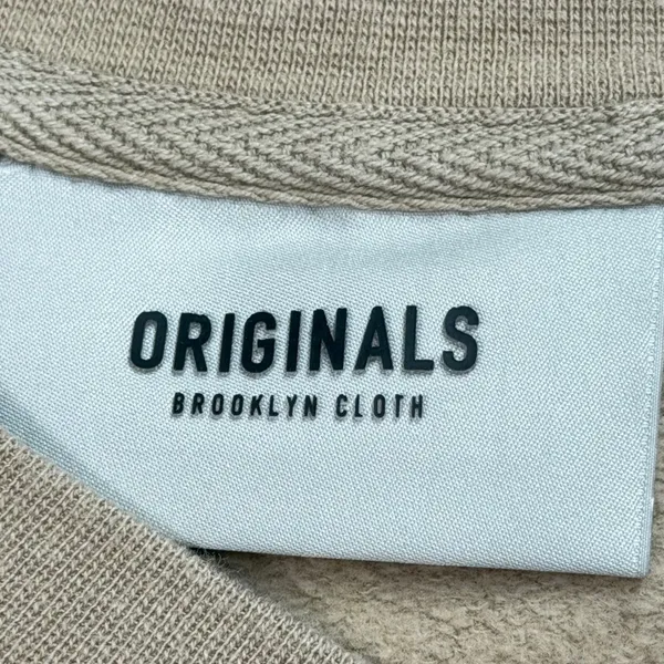 Brooklyn‎ Cloth Originals Tan Graphic Sweatshirt Women Small Crewneck Streetwear - Image 4