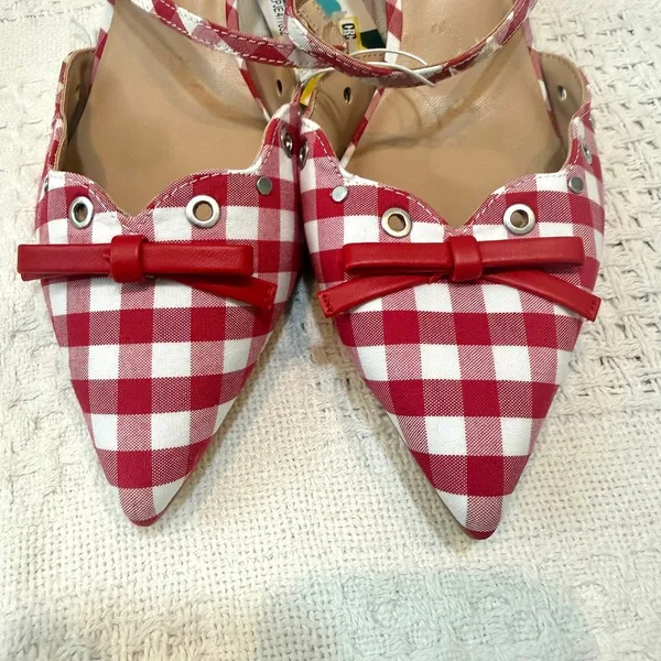Wild Fable 8 Lysandra pointed toe bow kitten heel 3628 - Image 3
