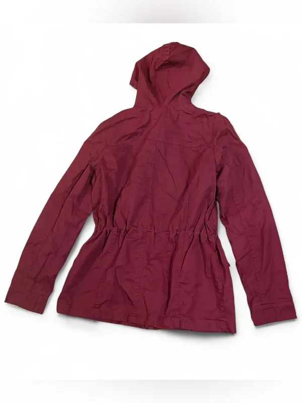 Rue21 Burgundy Hooded Utility Jacket - Image 3
