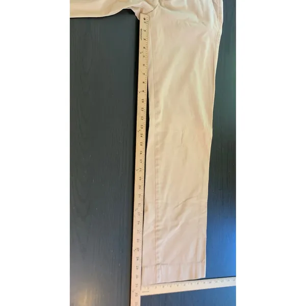 GAP Womens Khaki Tan Straight Leg Stretch‎ Chino Pants 8 Long Low Rise VTG - Image 7