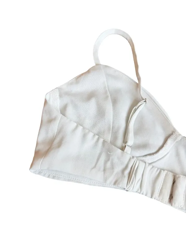 Princess Polly White Ivory Triangle Bralette Adjustable Strap Size 6 Women's - Image 3