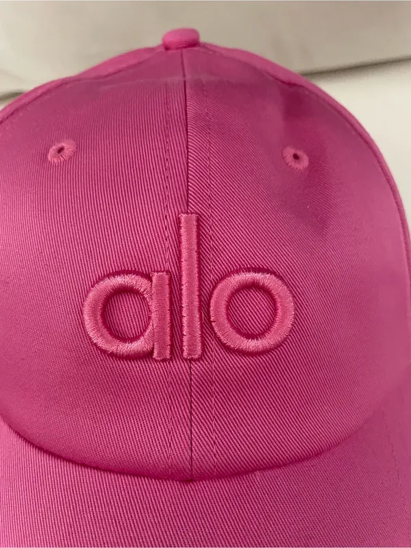 ALO Yoga NWP Off Duty Cap Paradise Pink Embroidered Logo Cap - Image 7