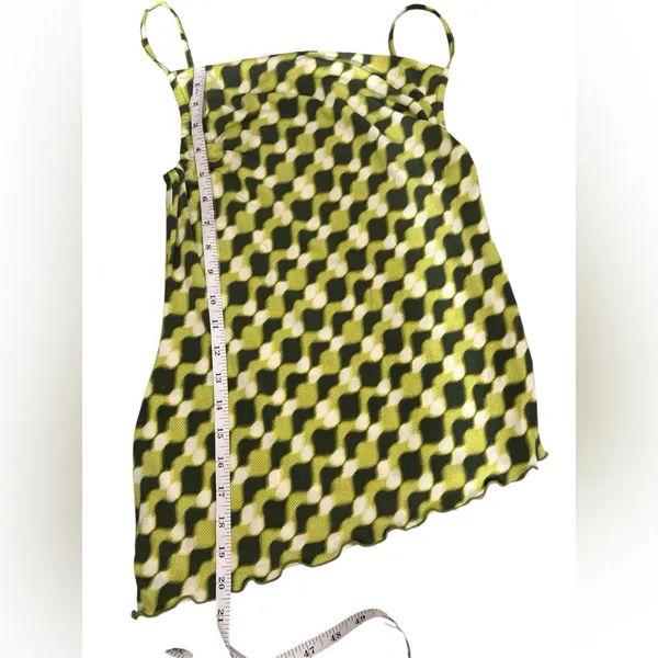 NWT Y2K Urban‎ Outfitters Geometric Green Top Size Small - Image 6