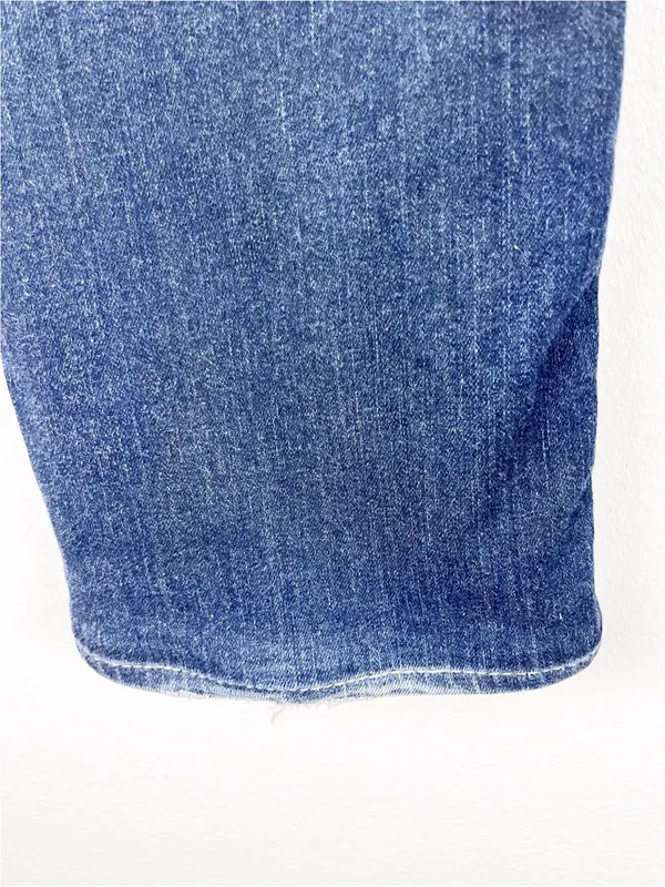 BKE Hazel Curvy Fit Distressed Five Pockets Blue Denim Jeans Size 33L Western - Image 14