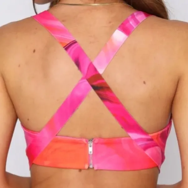 WHITE FOX WOMENS MEDIUM Vibrant Pink top - Image 2