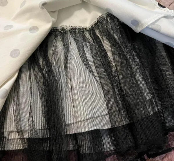 super cute black and white polka dot mini skirt 🖤🤍 - Image 2