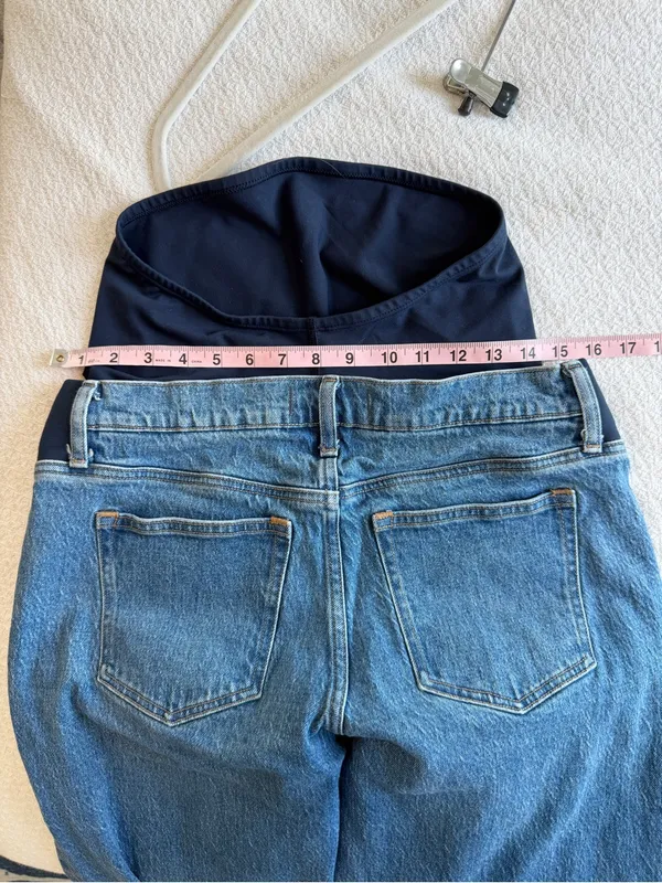 Abercrombie & Fitch Maternity Baggy Jeans 27 SHORT - Image 6