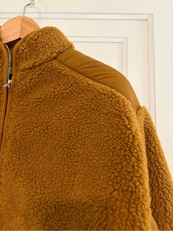 Madewell Faux Shearling half zip pullover - Image 3