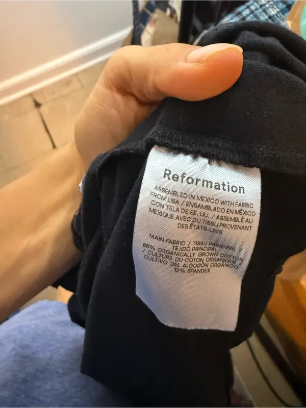 Reformation Alden Black Knit Mini Dress - Image 5