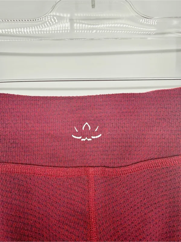 Beyond‎ Yoga Textured Leggings Women's S Heathered Burgundy Activewear - Image 5