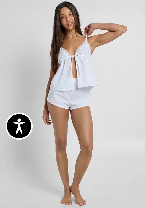 Pretty Little Thing White Pajama Set - Image 3