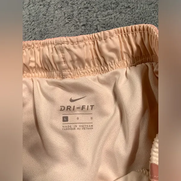Nike Women's Pink Athletic Shorts dri-fit large - Image 7