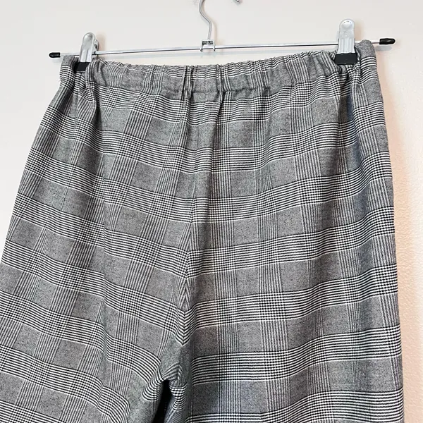 The Group by Babaton Aritzia Jimmy Pull On Flannel Pant Gray Plaid M - Image 8