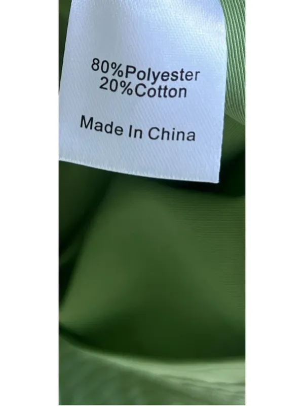 New Tuckernuck Pistachio Green Chloe Midi Dress S Belted Collared Moir Classic - Image 13