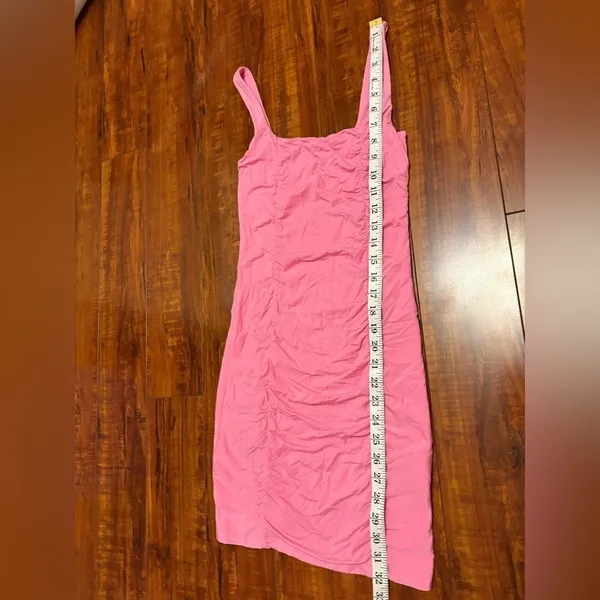 Aritzia Wilfred Pink Mini Ruched Party Rushing Lydia Barbie Dress Size Xs - Image 16
