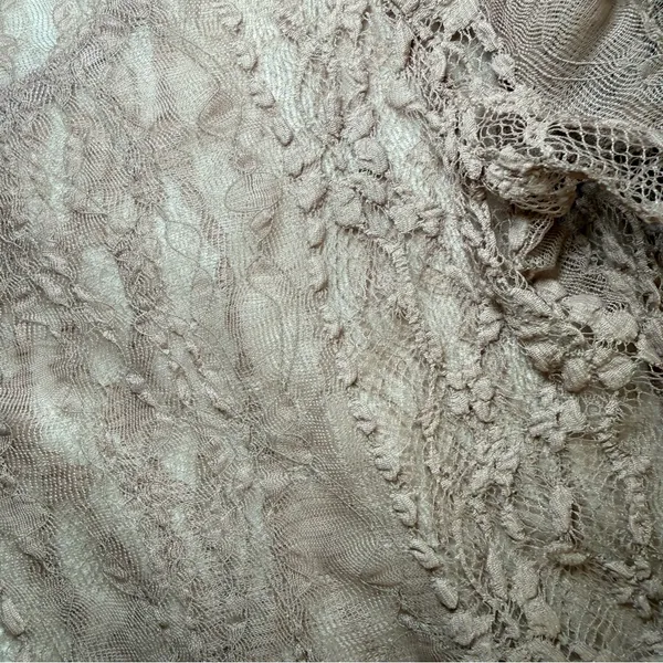 Vintage Y2K Sheer Boho Fairy Top Large Lace Ballet Coquette Dainty layering - Image 6