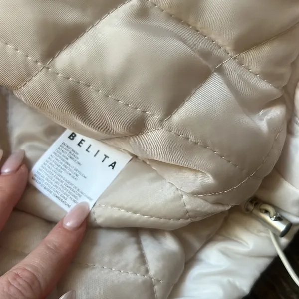 BELITA WHITE PUFFY JACKET Size M - Image 4