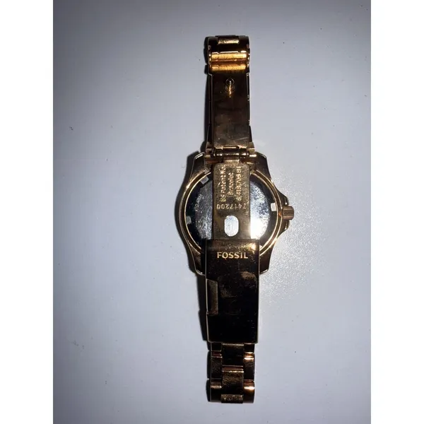 Fossil AM 4611 Women's All Stainless Steel Analog Date Day Gold Quartz‎ Watch - Image 4