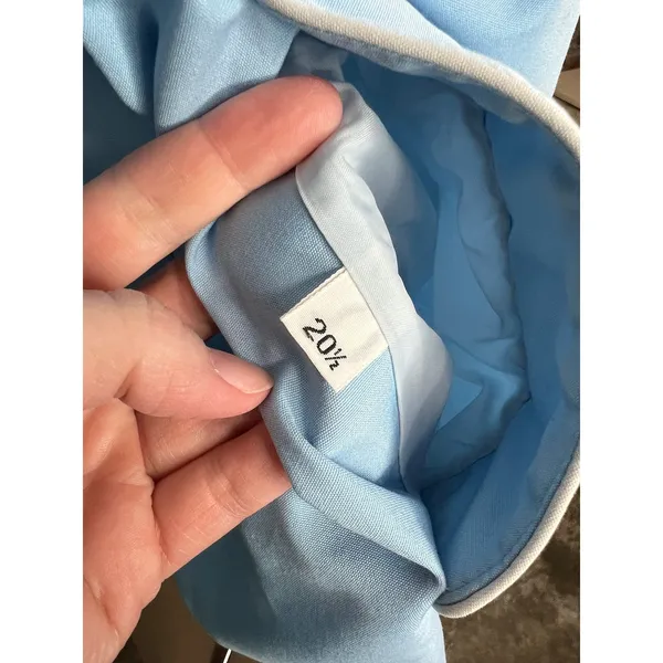 Jacket 1980s hood blue cream Size 20W - Image 10