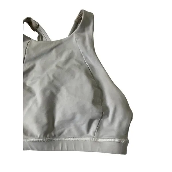 Lululemon Sportsbra Women Size 4 Grayish White Activewear Yoga 10-746 - Image 2