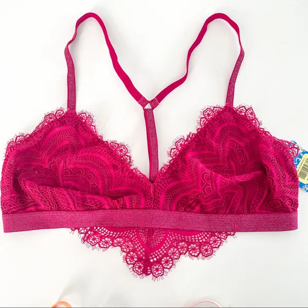Free People Intimately Swept Away Bra Bralette in Fuchsia NWT - Image 4