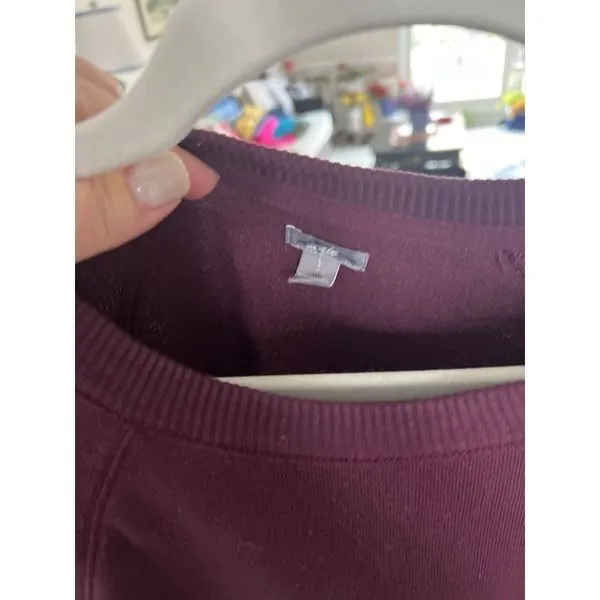Aerie pullover burgundy womans size large‎ - Image 2