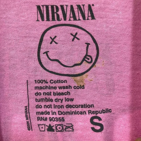 Nirvana In Utero Live 93 Rock Tour Dates Grunge Band Tee S - Image 4
