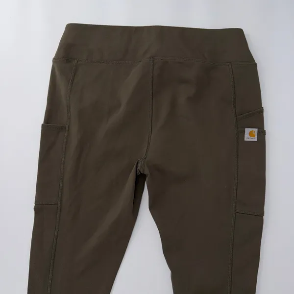 Carhartt Force Utility Leggings Olive Green Pocket Fitted Pants Size S (4-6) - Image 11