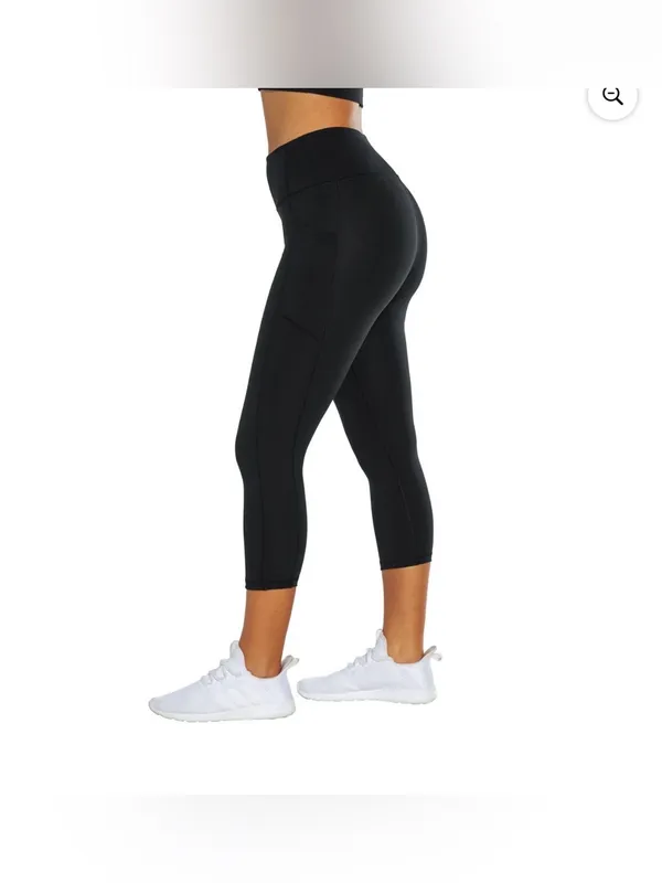 NWOT GapFit Women's Cropped Legging Black Size L - Image 6
