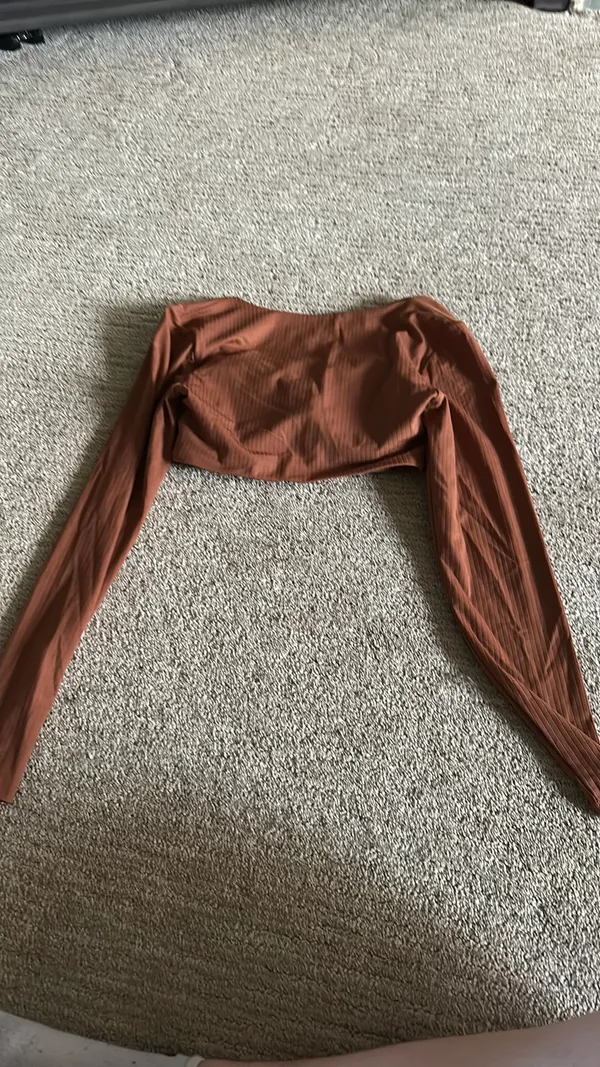 OFFLINE by Aerie Long Sleeve Cropped Seamless Ribbed - Image 3