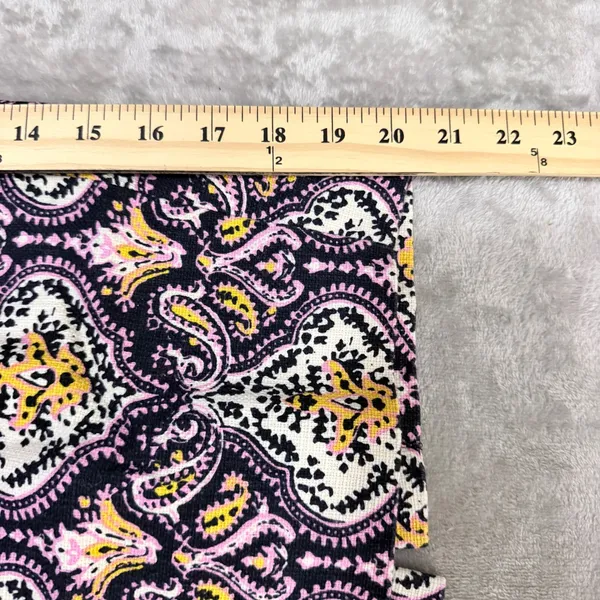 J.Crew Pencil Skirt Boho Paisley Damask Cotton Lined Pink Women Size 0 Cotton - Image 4