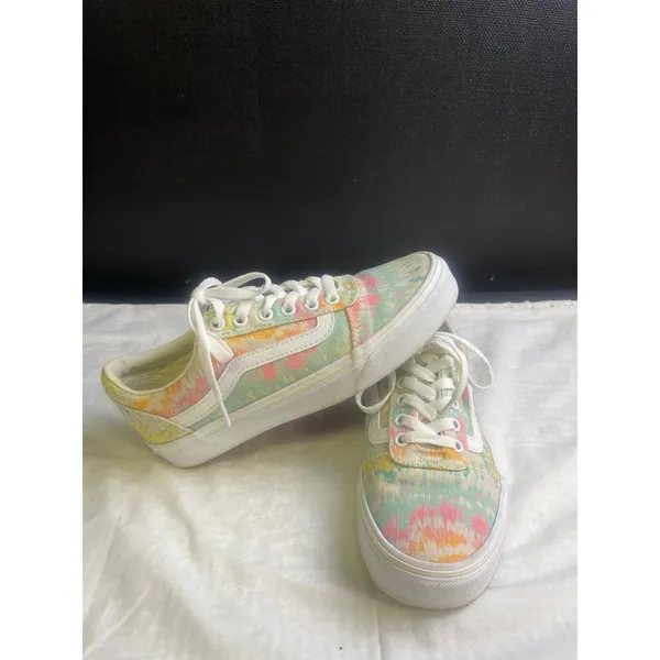 VANS Women's Psychedelic Tie Dye Sneakers/Shoes Size 7 SKU 3097 - Image 4