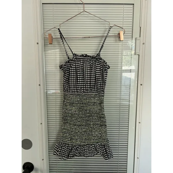 Urban Outfitters smocked gingham Smocked Mini‎ dress XS - Image 2