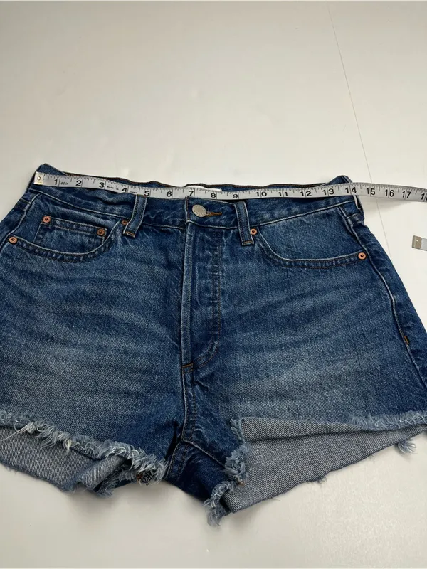 Denim Forum The Ex-Boyfriend High Rise Denim Cutoff Short Womens 25 Button-fly - Image 7