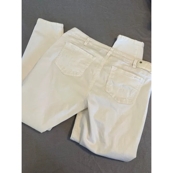 Silver Jeans Co‎ Suki Mid Super Skinny White Denim Jeans Sz 18 L31 W93006SSWWHT - Image 6
