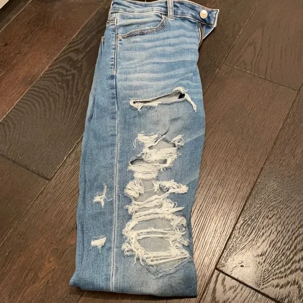 American eagle super hi rise jegging jean xshort 6 - Image 2