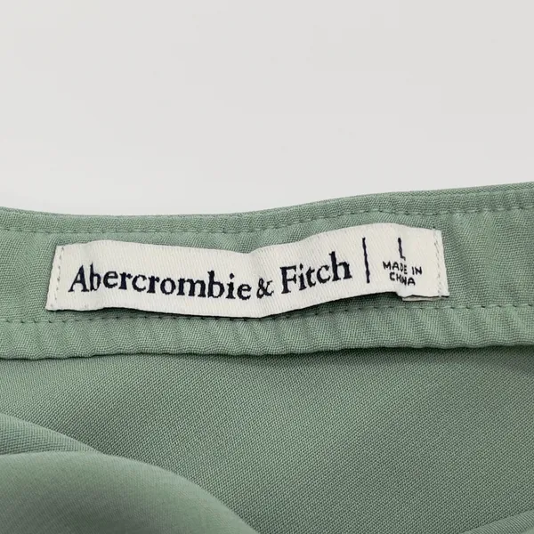 Abercrombie Fitch Mini Dress Women Large Sage Twist Front Flowy Soft Girl Ballet - Image 6