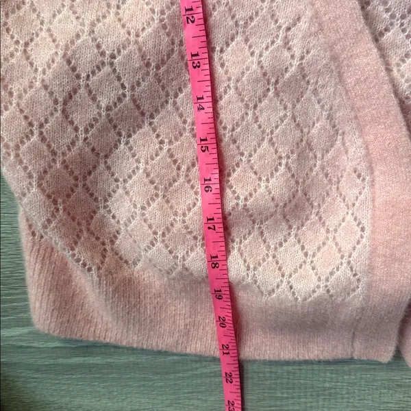 NEW & OTHER STORIES Pointelle Knit Wrap Cardigan Small - Image 10