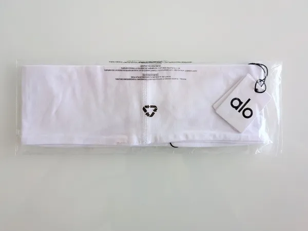 Alo Yoga Performance Conquer Headband White One Size Unisex Yoga A0518U NWT - Image 3