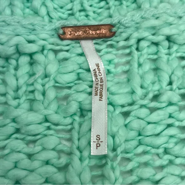 Free People Josephine Pullover Frozen Melon Sweater Green‎ Womens Size Small NEW - Image 3
