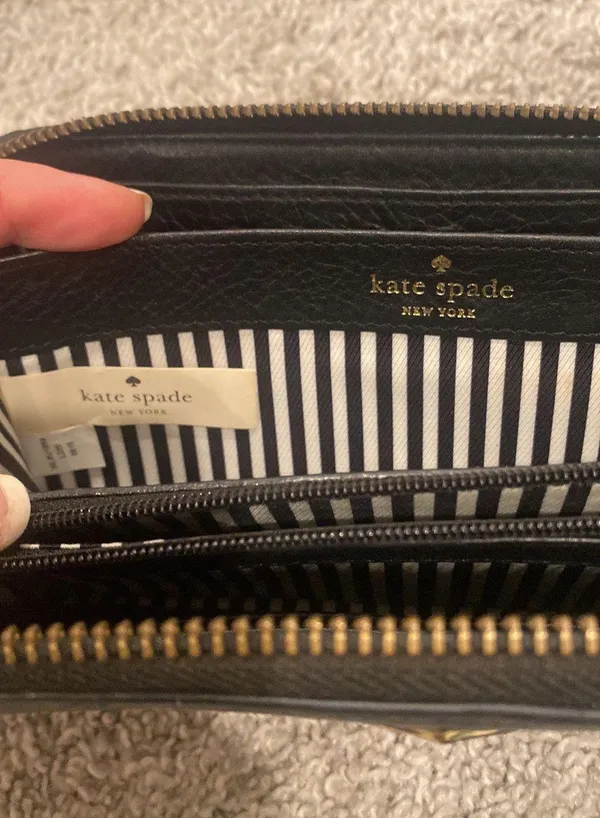 Kate Spade Black Leather Wristlet - Image 5