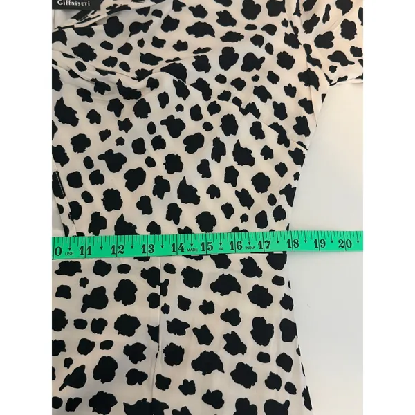 Giffniseti Maxi Dress Sz‎ 1XL Dalmatian Print High-Low Cutout Ruffle Boho - Image 12