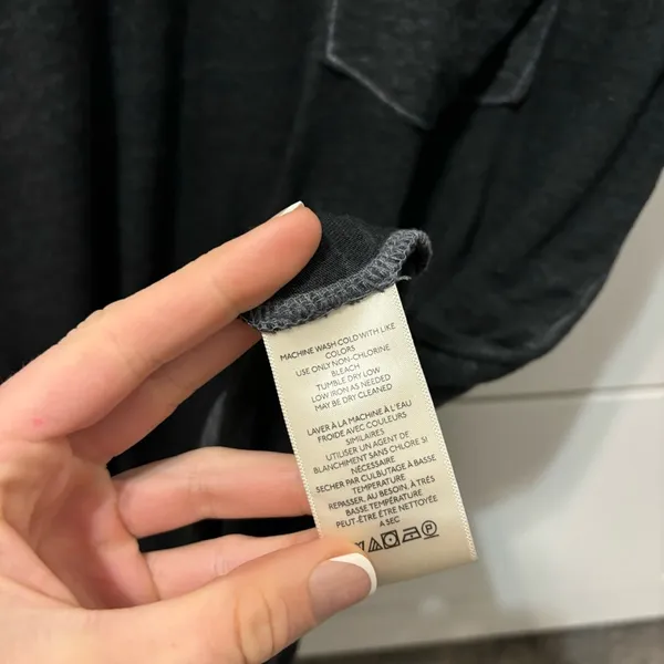Free People Vella Tee Charcoal Black - Image 7