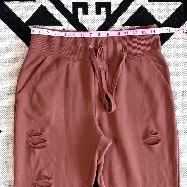 Aerie The Destroyed City Jogger in Brown-Rust Medium - Image 5