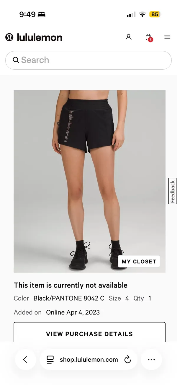 Lululemon Hotty Hot Shorts 4" - Image 5